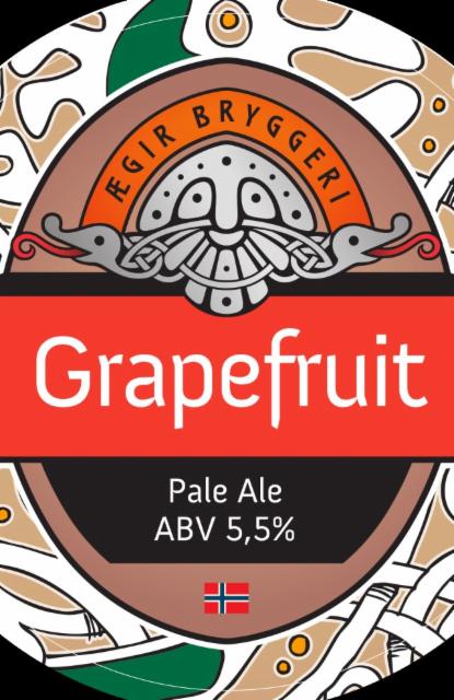 Grapefruit 5.5%, Ægir Bryggeri, Norway