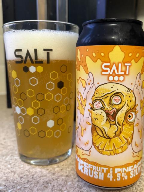 Grapefruit & pineapple krush 4.5%, Salt, England