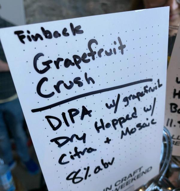 Grapefruit Crush 8.5%, Finback Brewery, United States