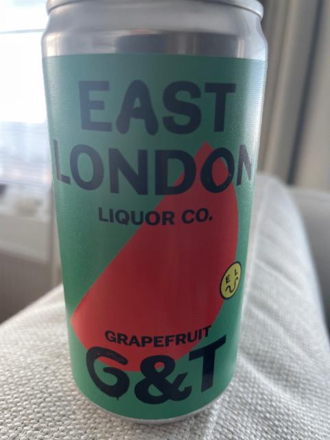 Grapefruit g&t 6.0%, East London liquor company, England