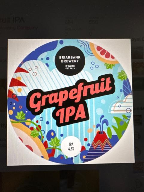 Grapefruit IPA 4.5%, Briarbank Brewing, England