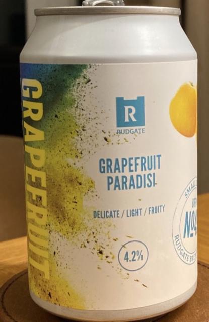 Grapefruit Paradisi 4.2%, Rudgate Brewery, England