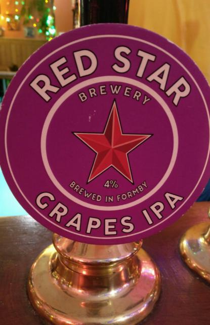 Grapes IPA 4.0%, Red Star Brewery (Formby) Ltd, England