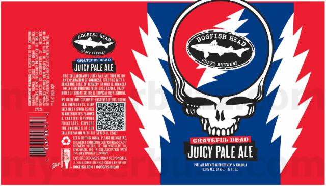 Grateful Dead Juicy Pale Ale 5.3%, Dogfish Head Craft Brewery, United States