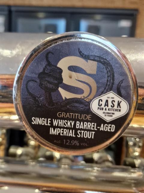 Gratitude Single Whisky Barrel-Aged Imperial Stout 12.9%, Siren Craft Brew, England