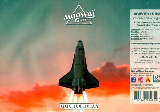 Gravity Is Not Real 8.0%, Mogwaï Beer Company, France