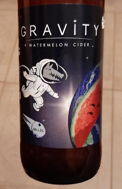 Gravity watermelon cider 4.5%, Volkovskaya Pivovarnya / Wolf's Brewery / Волковская Пивоварня, Russia