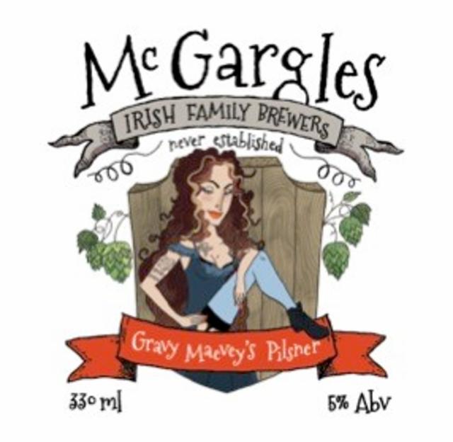 Gravy Maevy Pilsner 5.0%, McGargles, Ireland