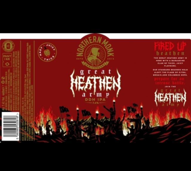 Great heathen Army 7.4%, Northern Monk Brew Co., England