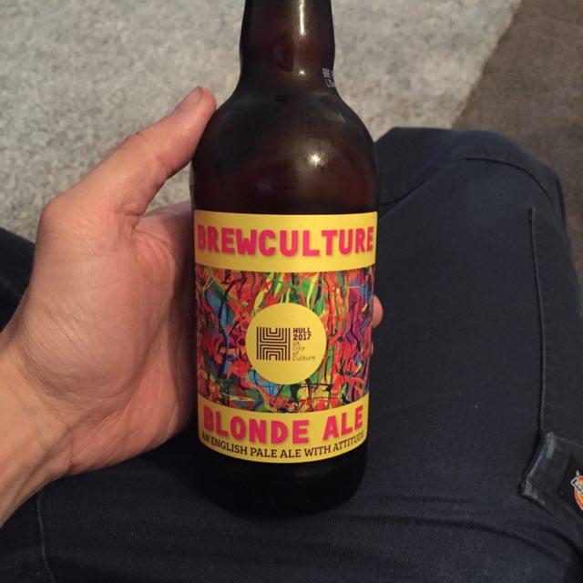 Brewculture Blonde Ale 4.5%, Great Newsome Brewer, England