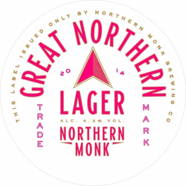 Great Northern Lager 4.0%, Northern Monk Brew Co., England