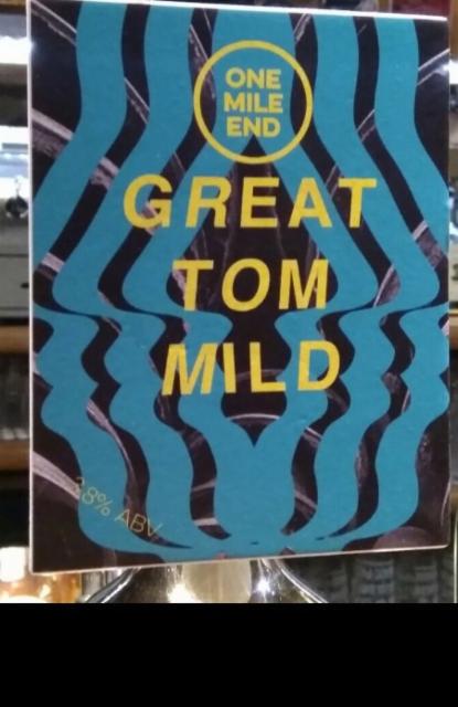 Great Tom Mild 3.8%, One Mile End, England