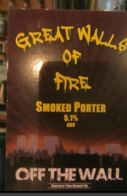 Great Walls Of Fire 5.1%, York Brewery, England