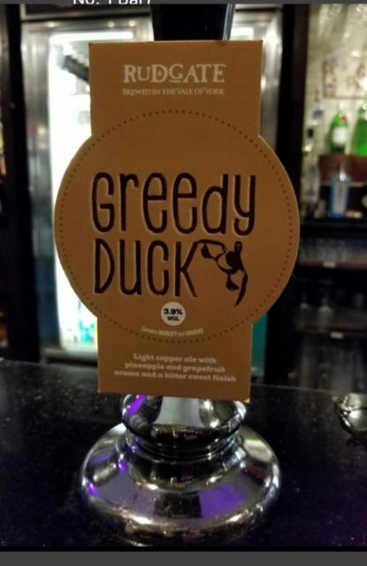 Greedy Duck 3.9%, Rudgate Brewery, England