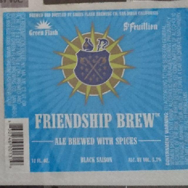 Green Flash / St. Feuillien Friendship Brew 5.7%, Green Flash Brewing Company, United States