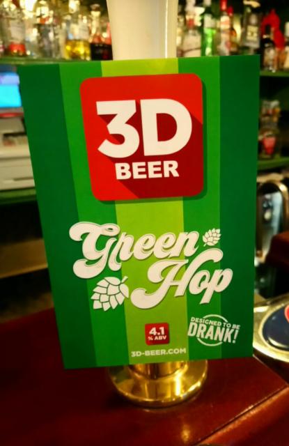 Green Hop 4.1%, 3D Beer, England