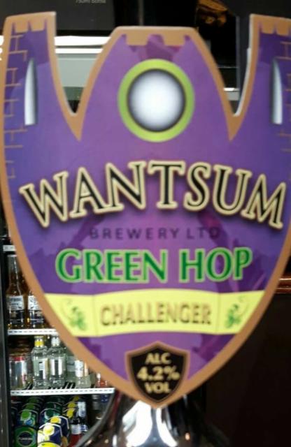 Green Hop Challenger 4.2%, Wantsum Brewery, England