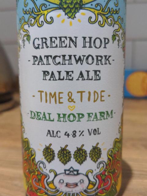 Green Hop Patchwork 4.8%, Time & Tide Brewing, England