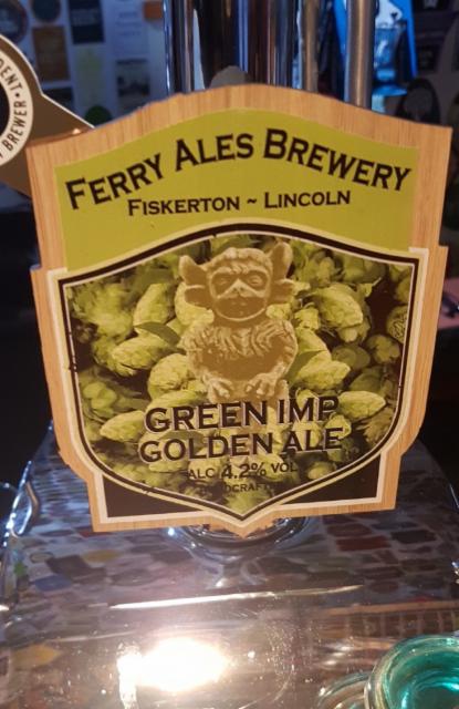 Green Imp Golden Ale 4.2%, Ferry Ales Brewery, England