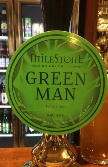 Green Man 4.5%, Milestone Brewery, England