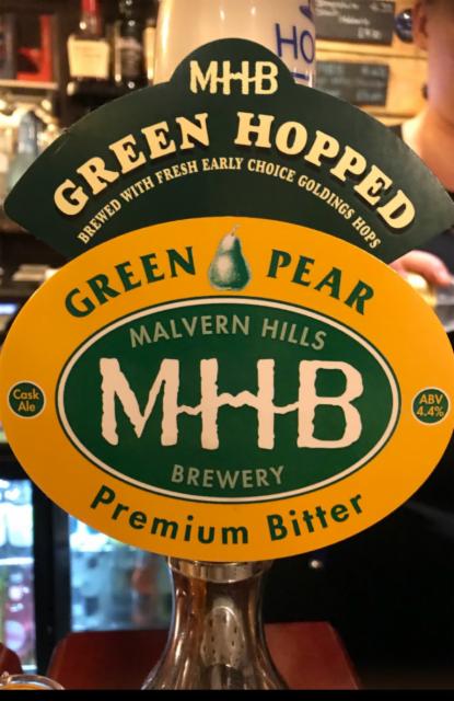 Green Pear Premium Bitter 4.4%, Malvern Hills Brewery, England