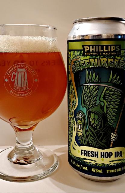 Green Reaper Fresh Hop IPA 6.5%, Phillips Brewing & Malting Co., Canada
