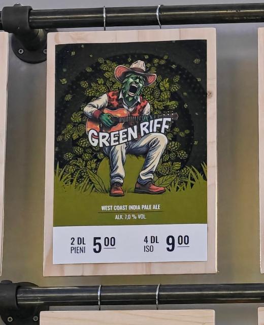 Green Riff 7.0%, Varikko Panimo, Finland