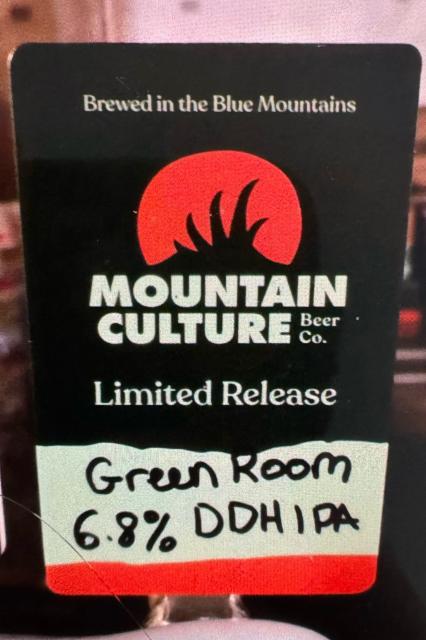 Green Room, Mountain Culture Beer Co.
