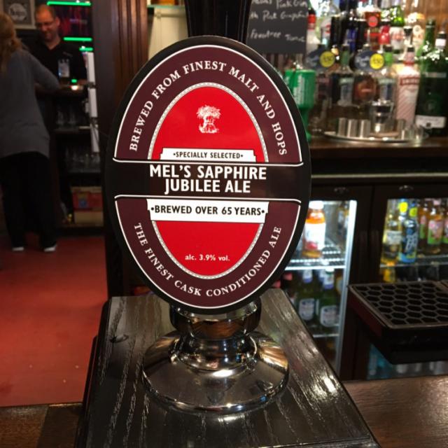 Mel's Sapphire Jubilee Ale 3.8%, Greene King, England