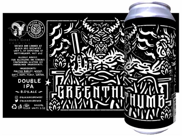 Greenthumb 8.0%, Black Iris Brewery, England
