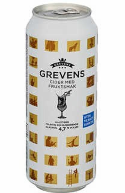GREVENS CIDER MED FRUKTSMAK 4.7%, Hansa Borg Bryggerier (Royal Unibrew), Norway