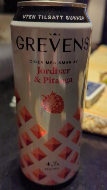 grevens cider med jordbær 4.7%, Hansa Borg Bryggerier (Royal Unibrew), Norway