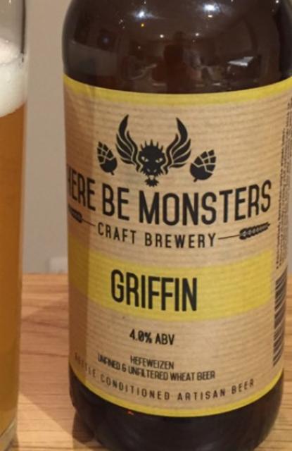 Griffin 4.0%, Here Be Monsters Craft Brewery, England
