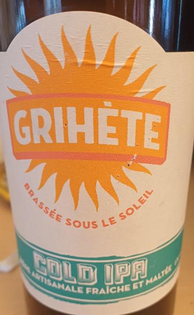 grihete cold ipa, Brasserie Artisanale Du Sud (La Grihète)