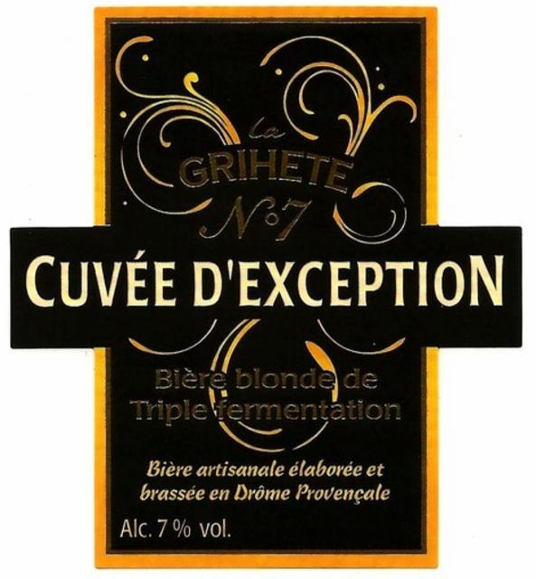 Grihète N°7 Cuvée D'Exception 7.0%, Brasserie Artisanale Du Sud (La Grihète), France