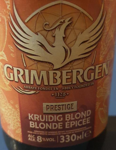 Grimbergen blonde épicée 8.0%, Abbaye De Grimbergen (Carlsberg), Belgium