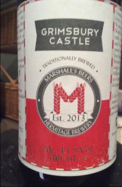 Grimsbury Castle 4.1%, Hermitage Brewery, England