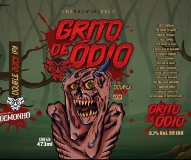 Grito de Ódio 7.9%, Cervejaria Demonho, Brazil