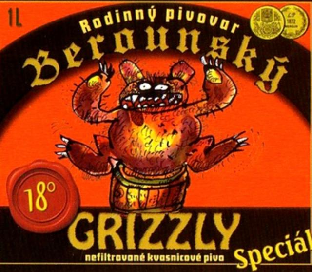 grizzly 18 special tmave 8.5%, Berounský Medvěd, Czech Republic