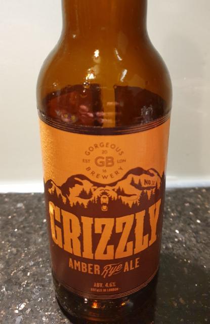 Grizzly Amber Rye Ale 4.6%, Gorgeous Brewery, England