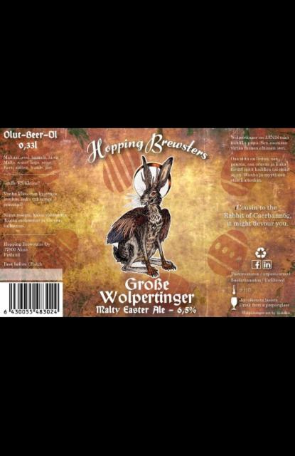 Große Wolpertinger 6.5%, Hopping Brewsters, Finland