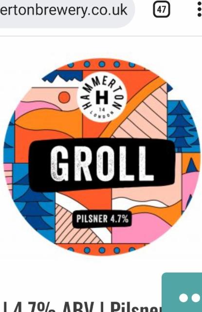 groll 4.7%, Hammerton Brewery, England