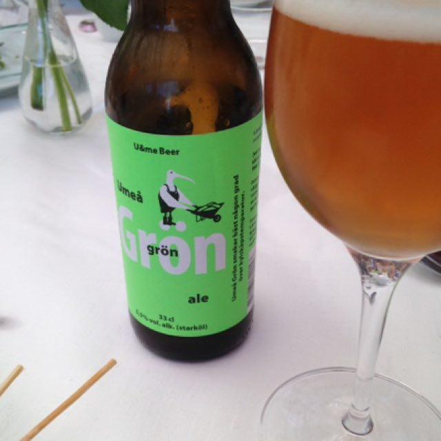 Umeå Grön Ale 5.5%, U&ME Beer, Sweden