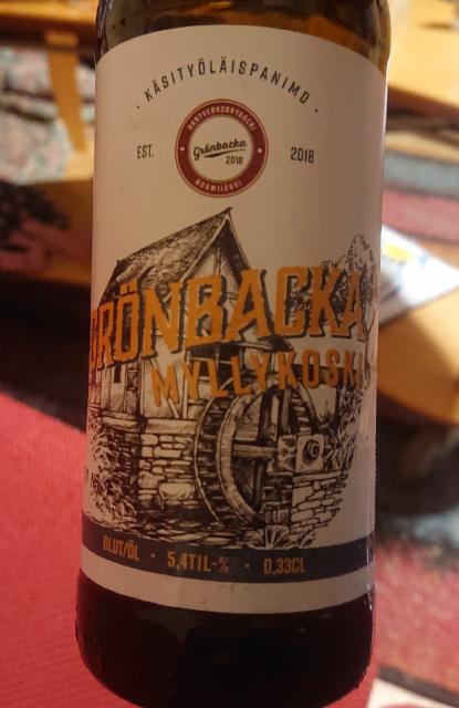 Myllykoski 5.4%, Grönbacka Panimo, Finland