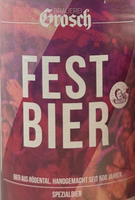 Grosch festbier 5.8%, Braumanufaktur Grosch, Germany