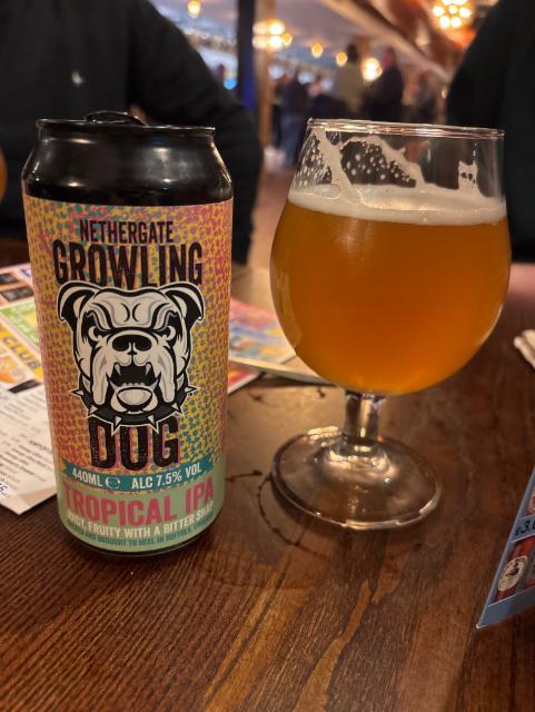 Growling dog 7.5%, Nethergate Brewery, England