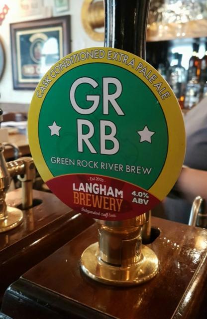 GRRB -Green Rock River Brew 4.0%, Langham Brewery, England