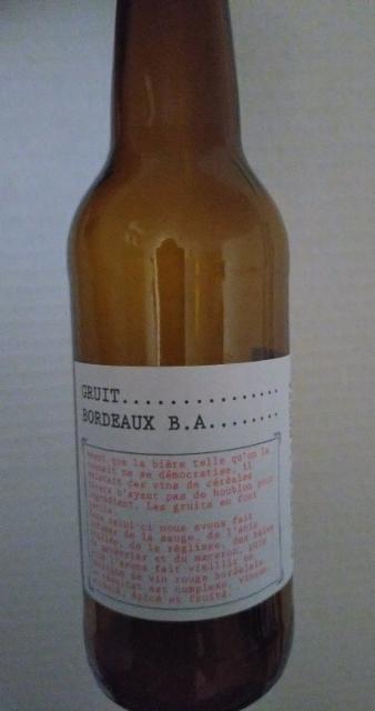 Gruit bordeaux B.A 9.1%, La Manufacture De Bières, France