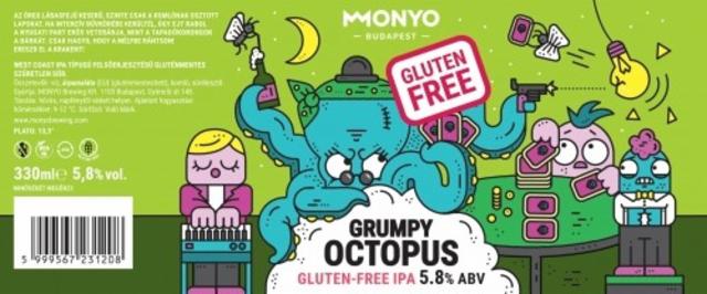 Grumby Octopus Gluten Free 5.8%, MONYO Brewing Co, Hungary