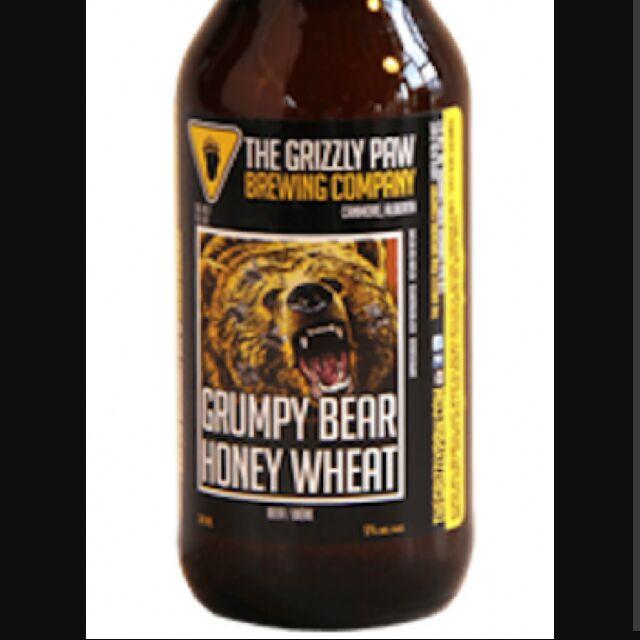 Grumpy Bear Honey Wheat, The Grizzly Paw Brewing Company